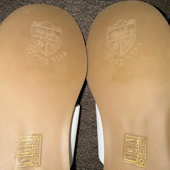 Brighton optic white Allure sandals 9.5M leather New without box - Picture 5 of 12